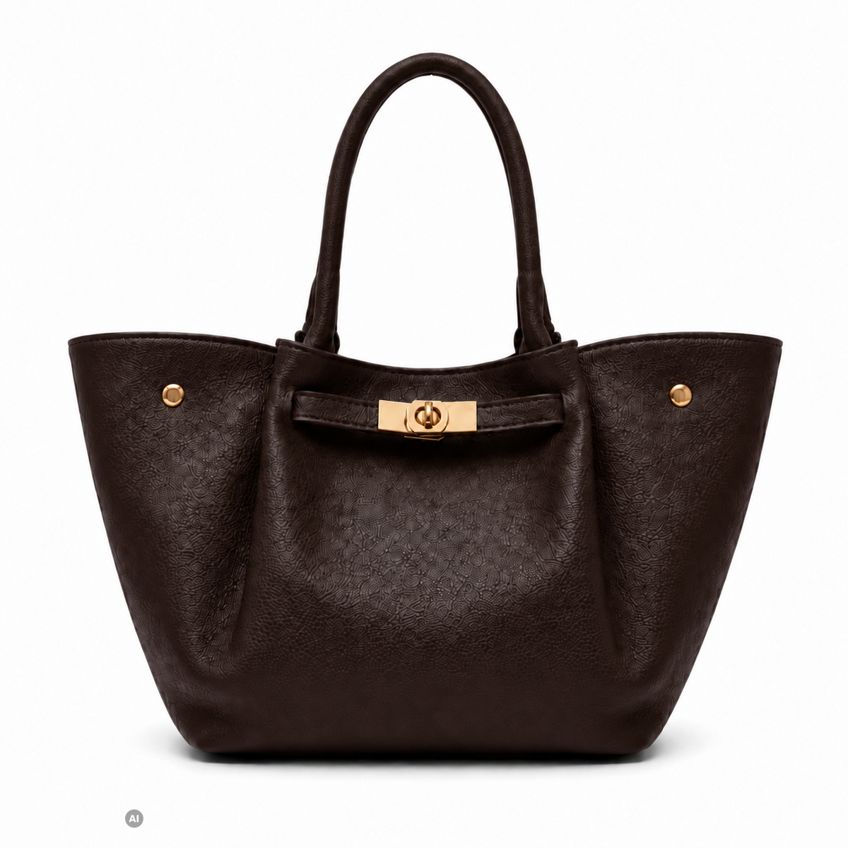 Ledertasche Yara Chocolat - Italienische Herstellung