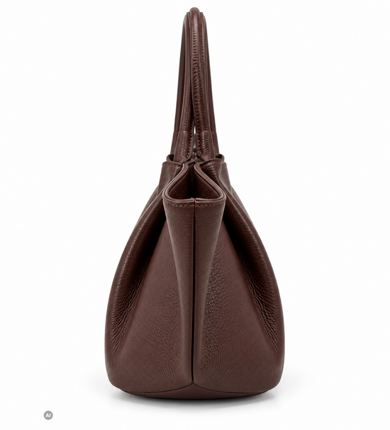 Ledertasche Yara Chocolat - Italienische Herstellung