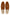 Men's loafers in whisky brown suede, top view of both shoes with tassel detail