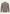 Cut-out men's merino wool pullover in taupe from the back, with a smooth rear panel and raglan sleeves.