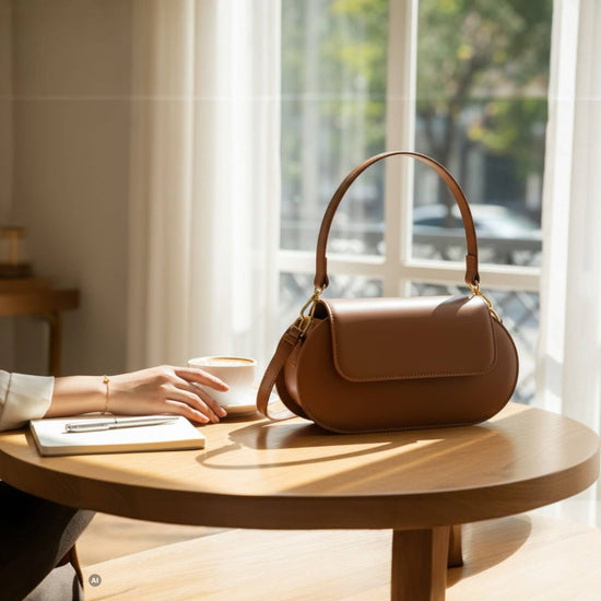 RUBIS | Italienische Ledertasche – Camel