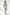 Beige men's linen blazer worn open at the front over a white shirt with matching trousers.