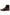 Men's street shoe in sheepskin and leather, brown, side view