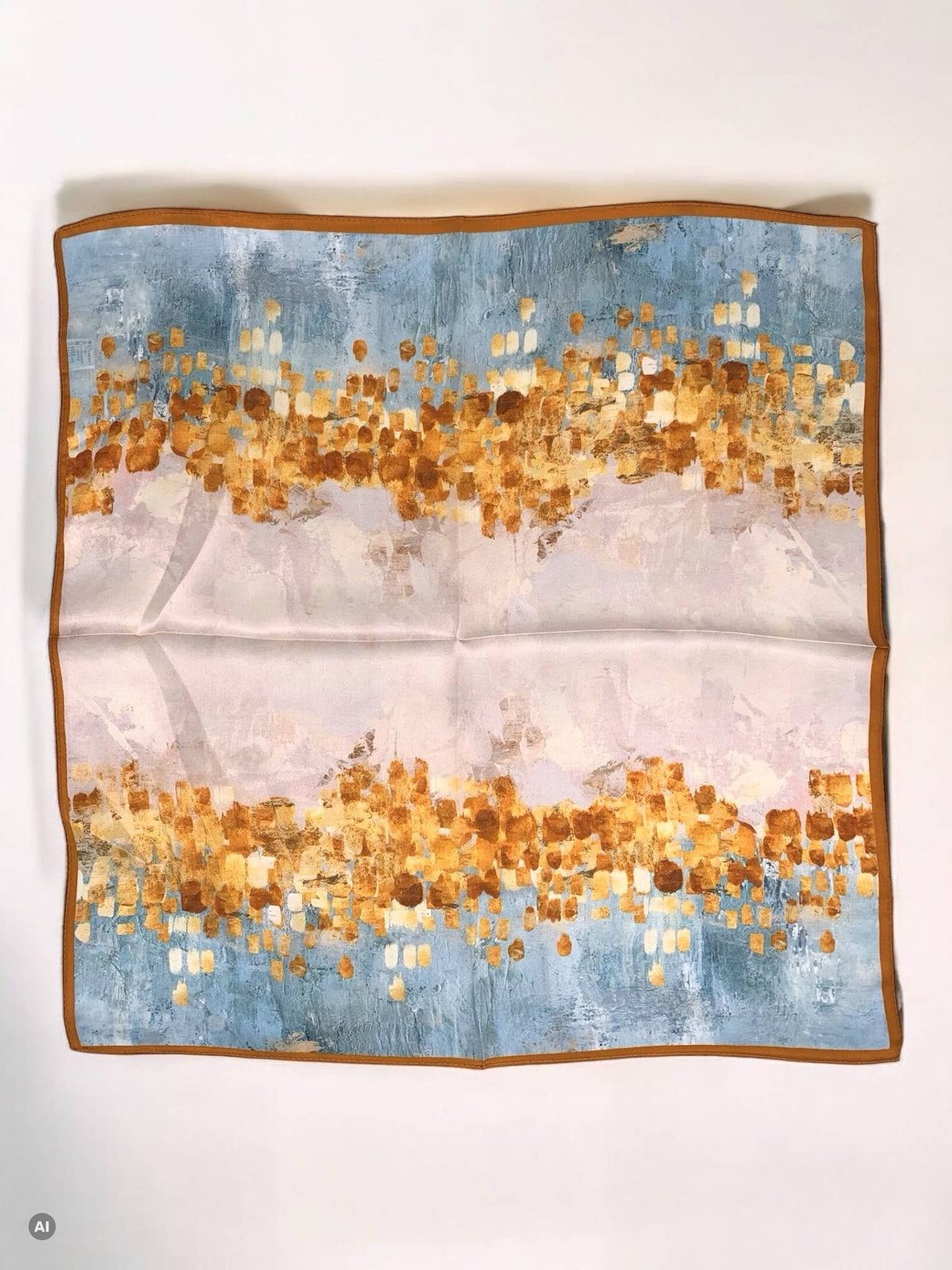 Seidencarré 53 x 53 cm FL28: Orange / Seide