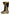 Brown sheepskin hiking boots with black lacing, shown in side view on a white background.