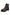 Dark brown men’s sheepskin ankle boot in leather, shown in an angled front view on white.