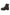 Brown sheepskin men's street shoe in side view with lacing, zip fastening and a chunky tread sole.