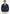 Men's merino wool cardigan in dark blue, worn by the model in a front view.