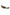 Wall decoration made of natural horn with leather and wood holder, angled side view on a white background.