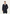 Men's wool coat in cashmere and wool, dark blue, worn from the front with grey lapels.