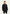 Men's wool coat in cashmere and wool, dark blue, worn by a model in a three-quarter view