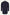 Back view of the men's wool coat in cashmere and wool, dark blue, with grey collar.